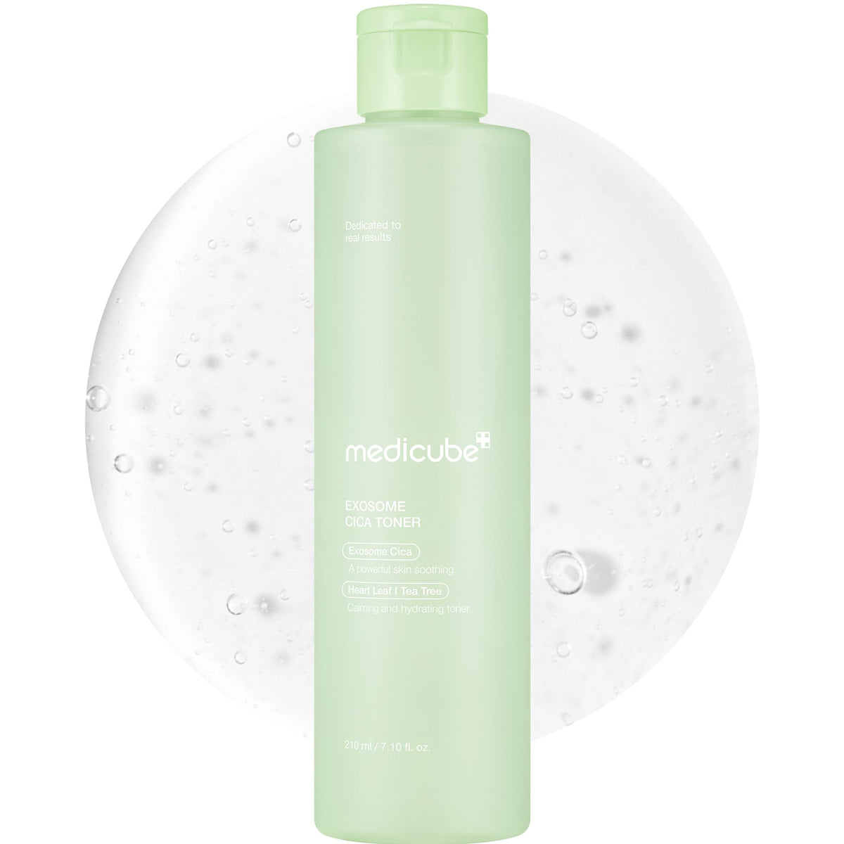 Medicube Exosome Cica Toner, botella elegante para uso diario y refrescante sensación