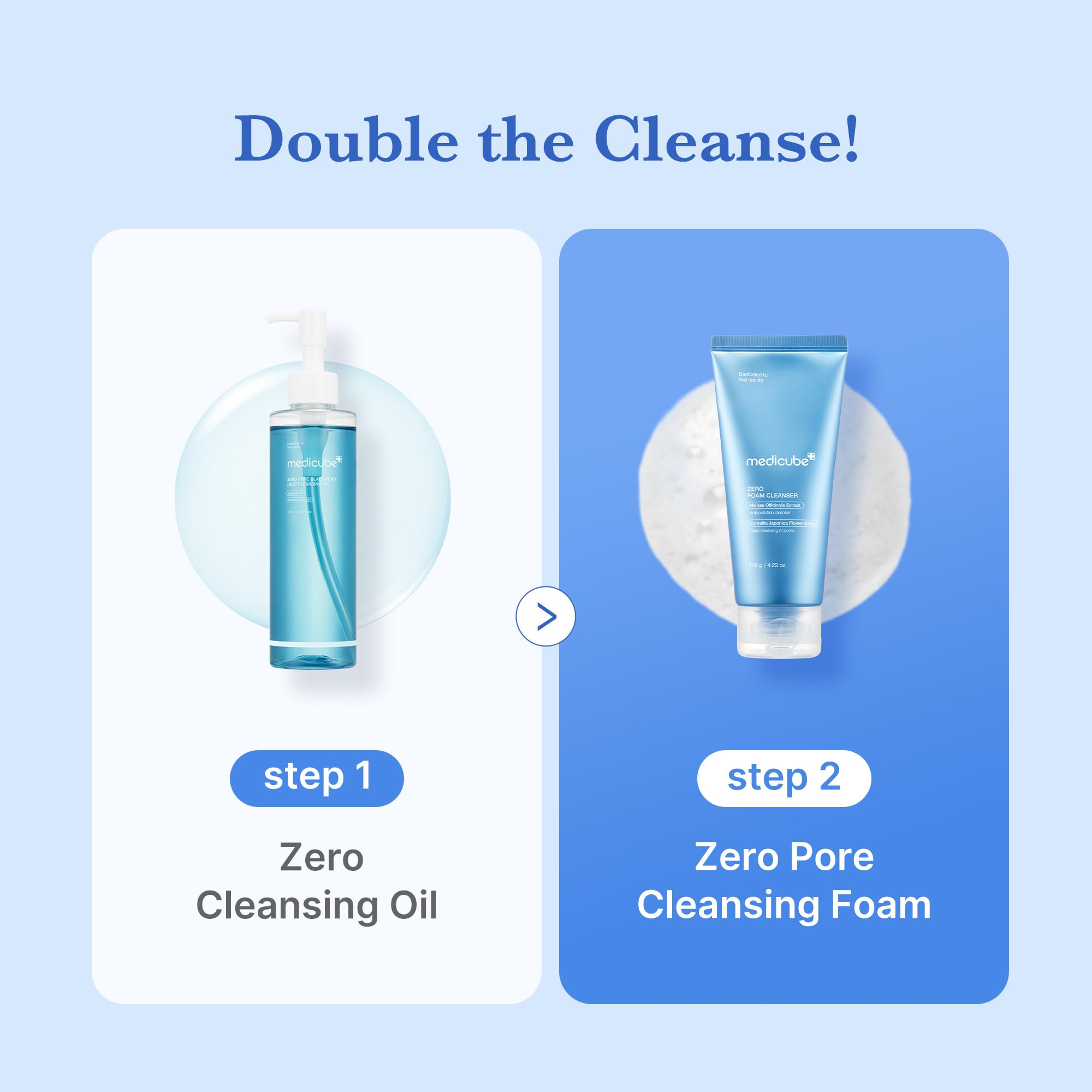 Medicube exfoliación suave para poros más limpios en la piel.