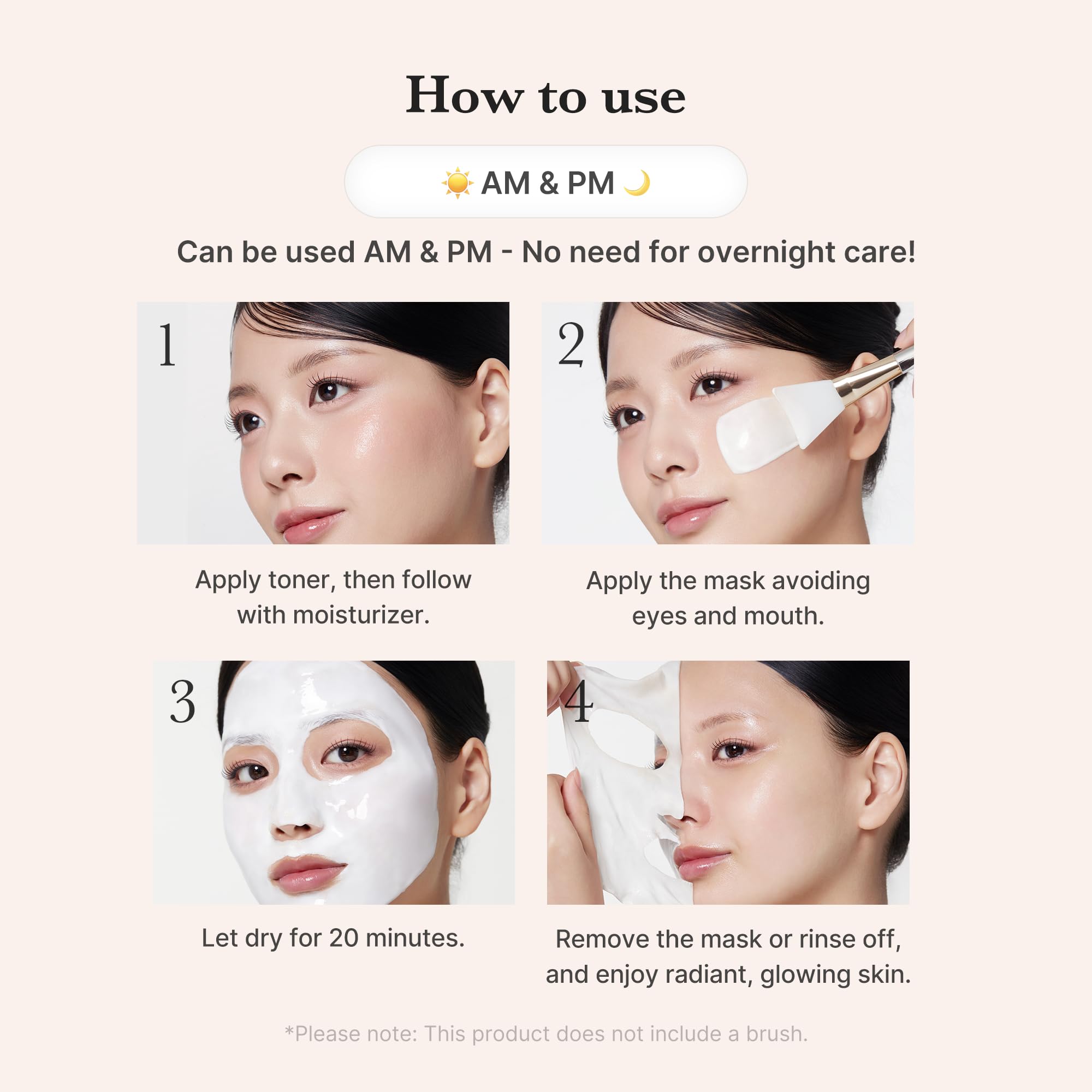 Medicube Mascarilla aplicación fácil para rutina diaria de cuidado facial.
