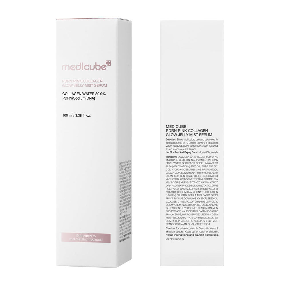 Medicube Pink PDRN, niebla portátil para retoques tras entreno.
