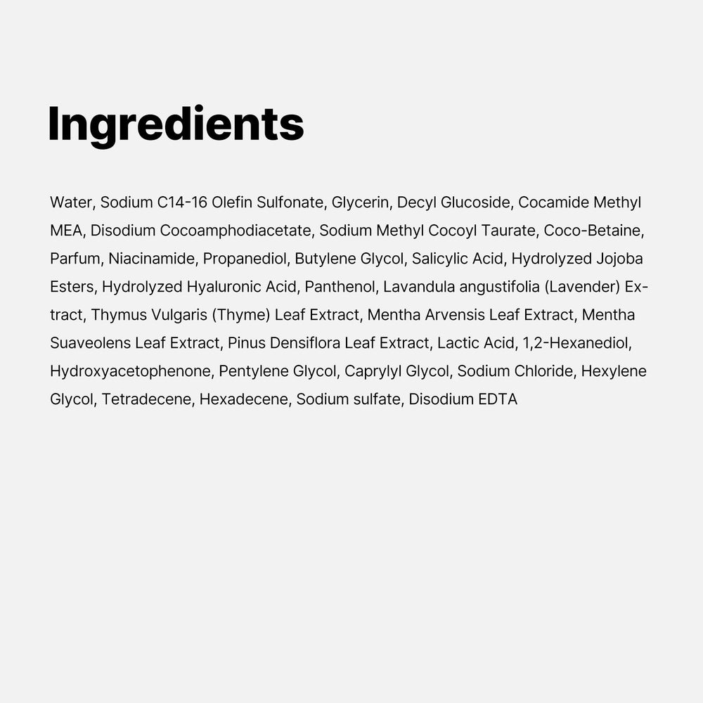 Application sur peau humide, mousse légère et rinçage facile.