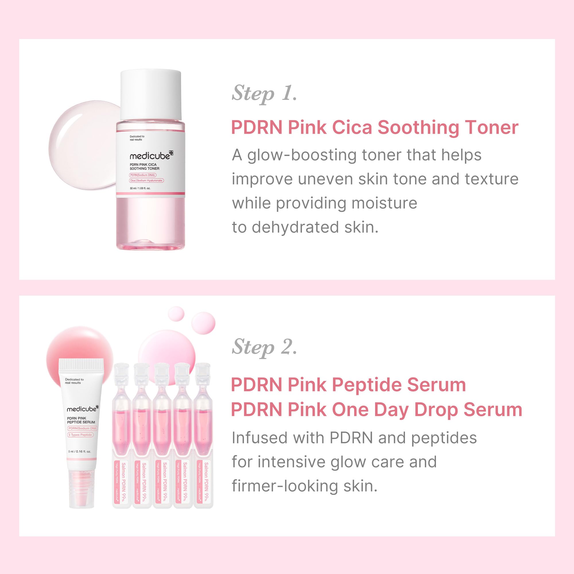 Medicube Salmon DNA Mascarilla hoja mini ofrece hidratación profunda en minutos.