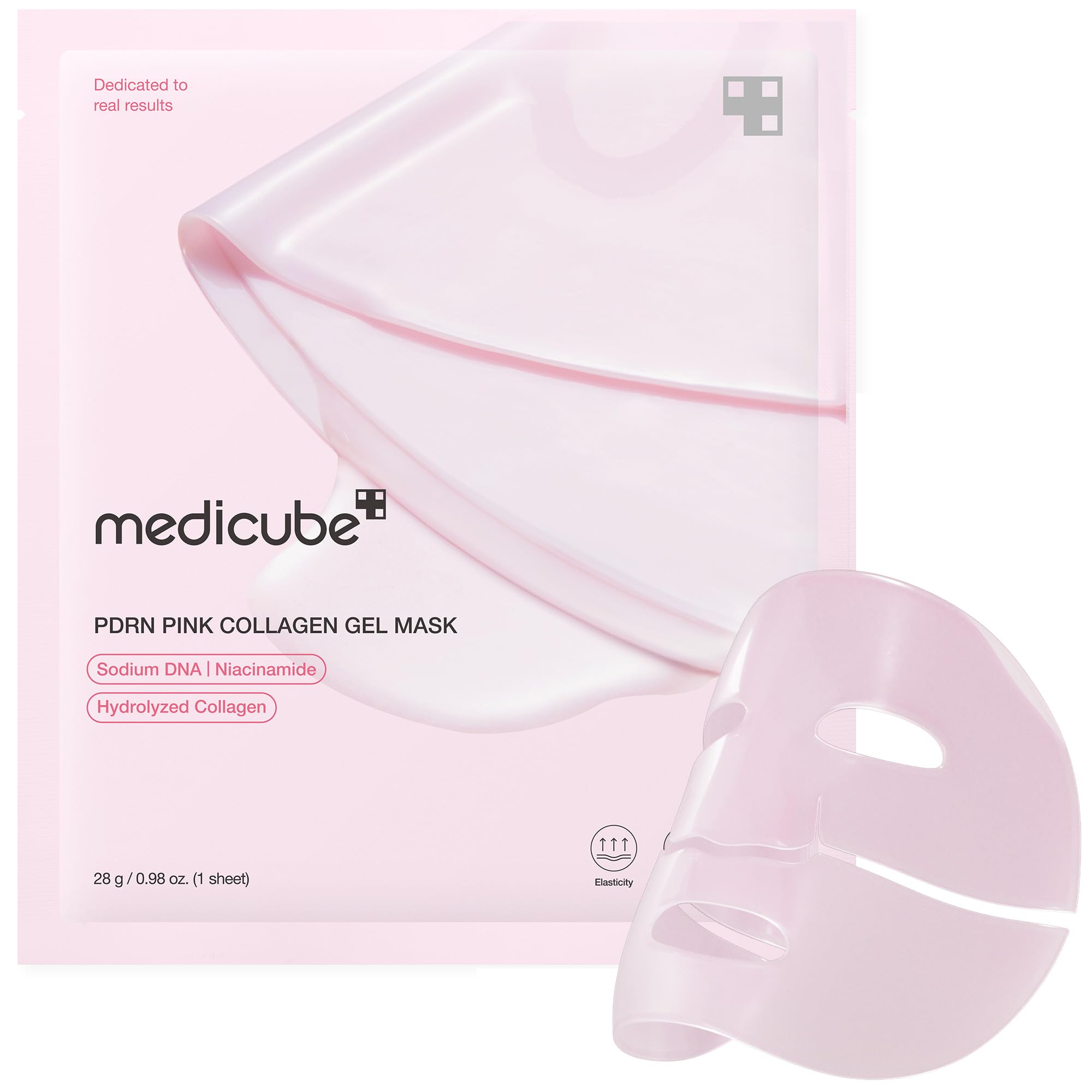 mascarilla-jalea-rosa medicube con salmon dna-pdrn para absorción suave y brillo saludable.