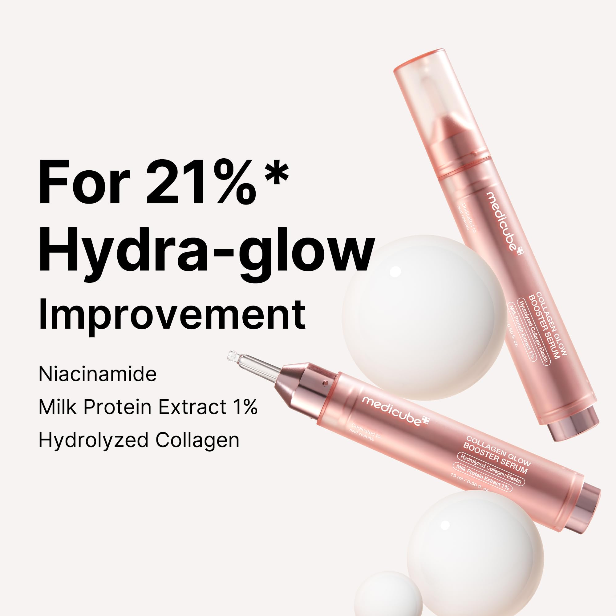 Medicube Collagen Glow Serum, ceramida NP fortalece la barrera cutánea.