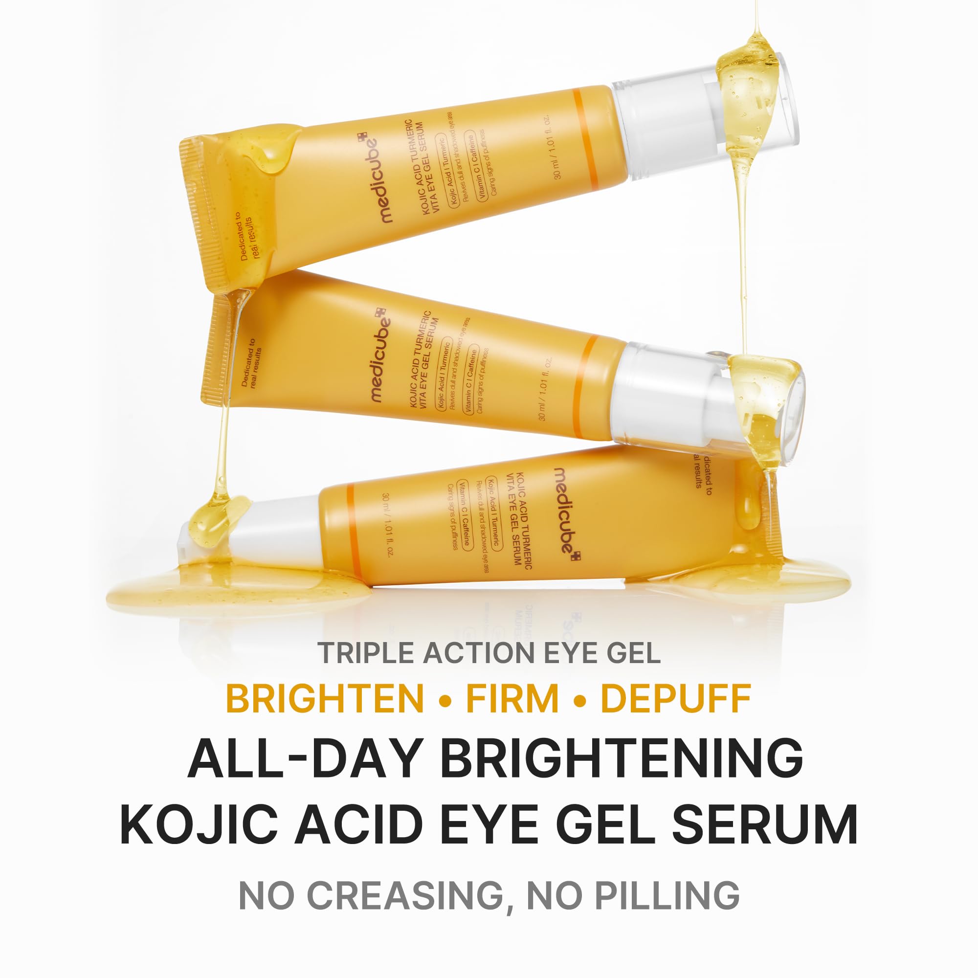 Medicube Serum Ojos textura gel ligera para absorción rápida.