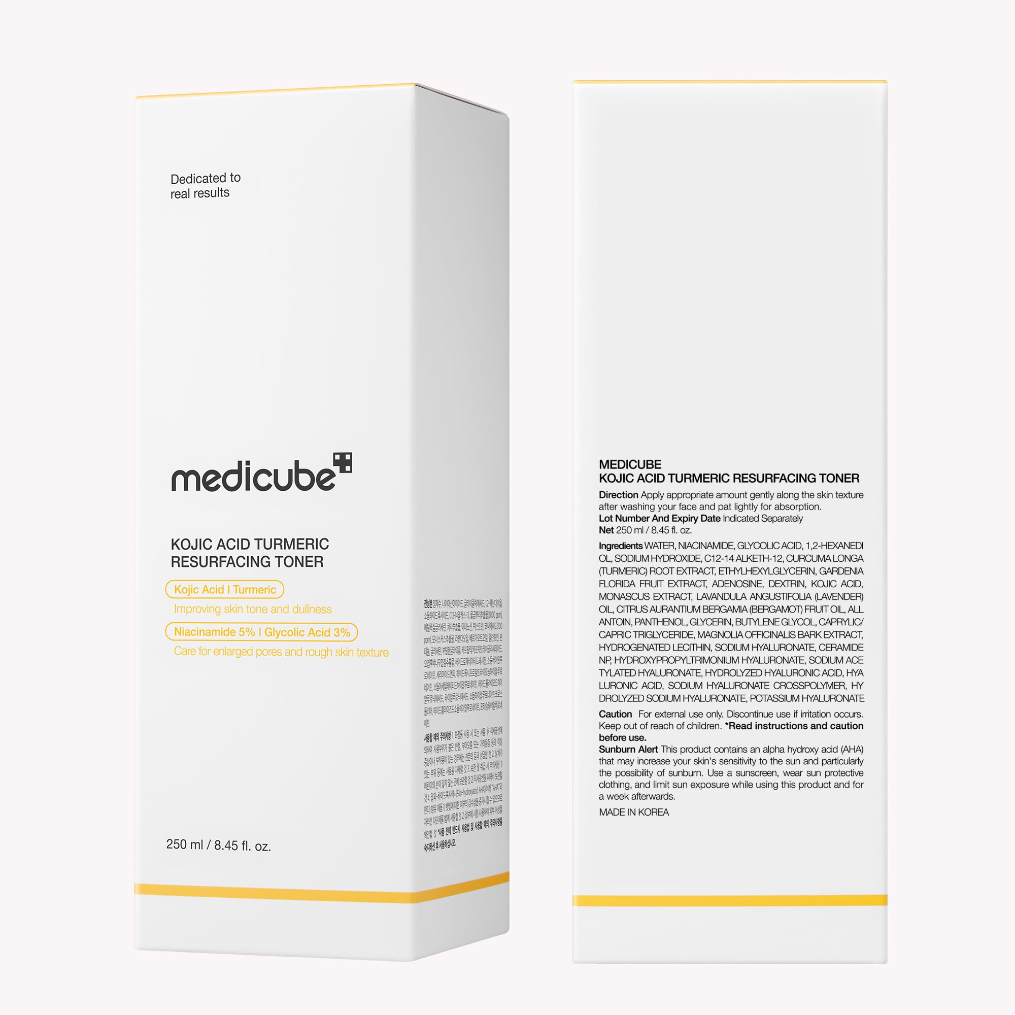 Medicube Toner resultados visibles: textura refinada y tono más uniforme.