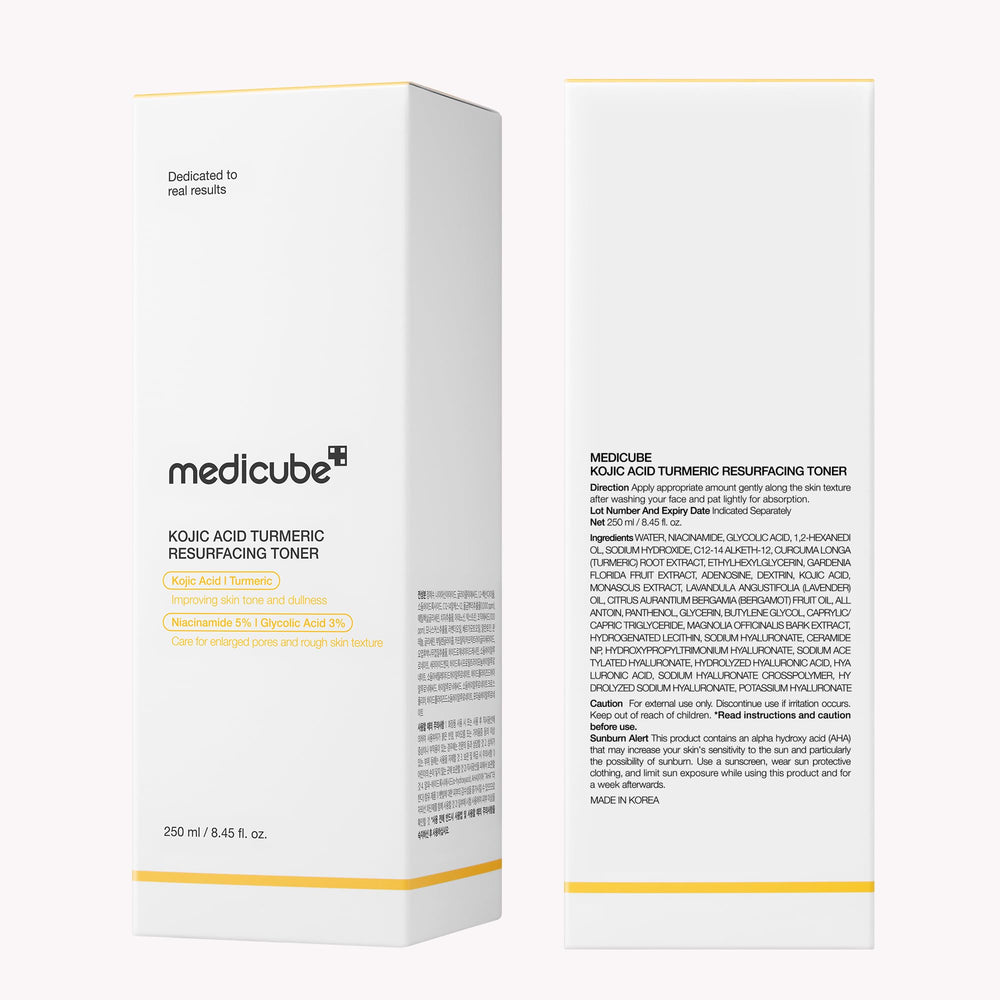 Medicube Toner resultados visibles: textura refinada y tono más uniforme.