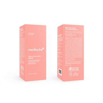 Brillo suave de la piel tras usar Medicube Triple Collagen