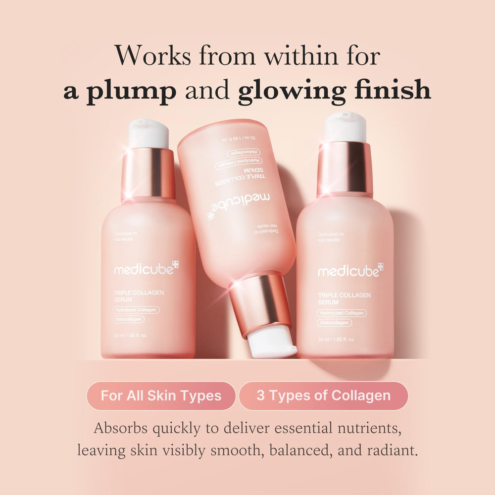 Textura ligera del serum Medicube Triple Collagen se absorbe rápido
