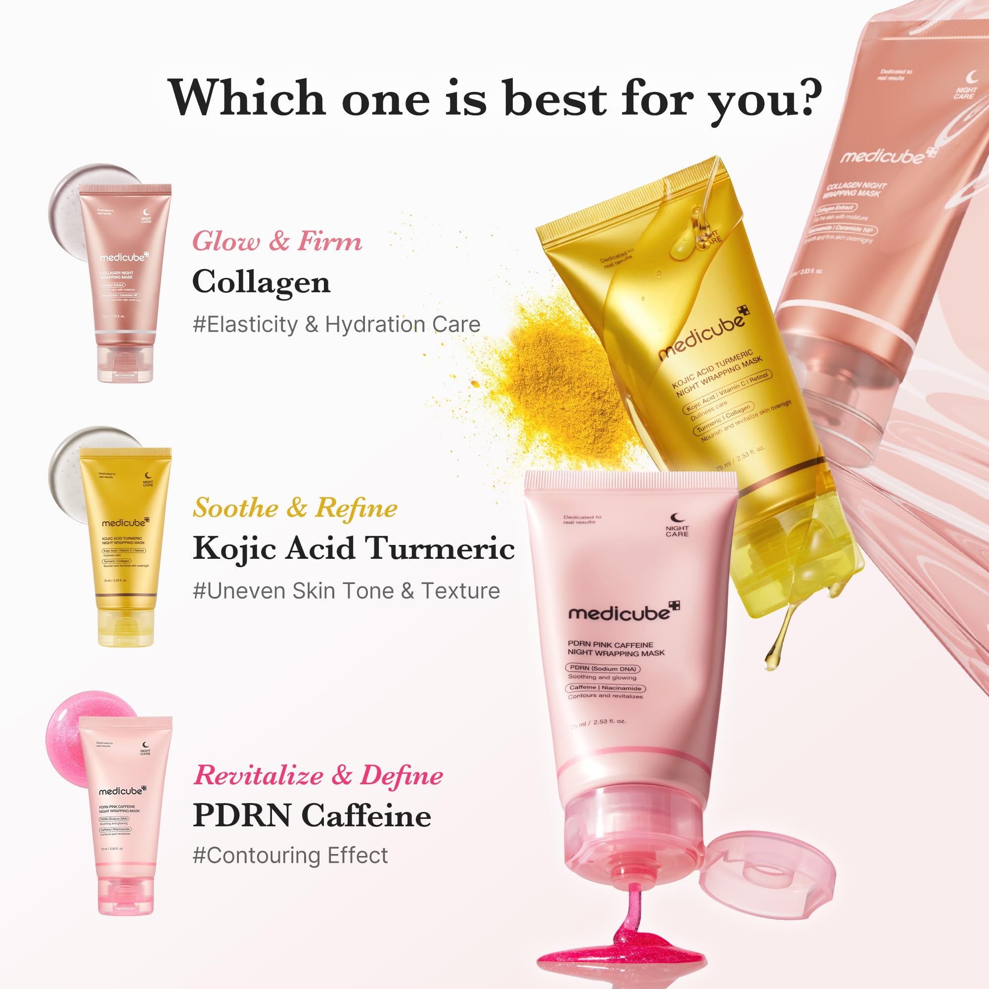 Medicube Wrapping Mask Collagen: mejora potencial de elasticidad y retención de humedad