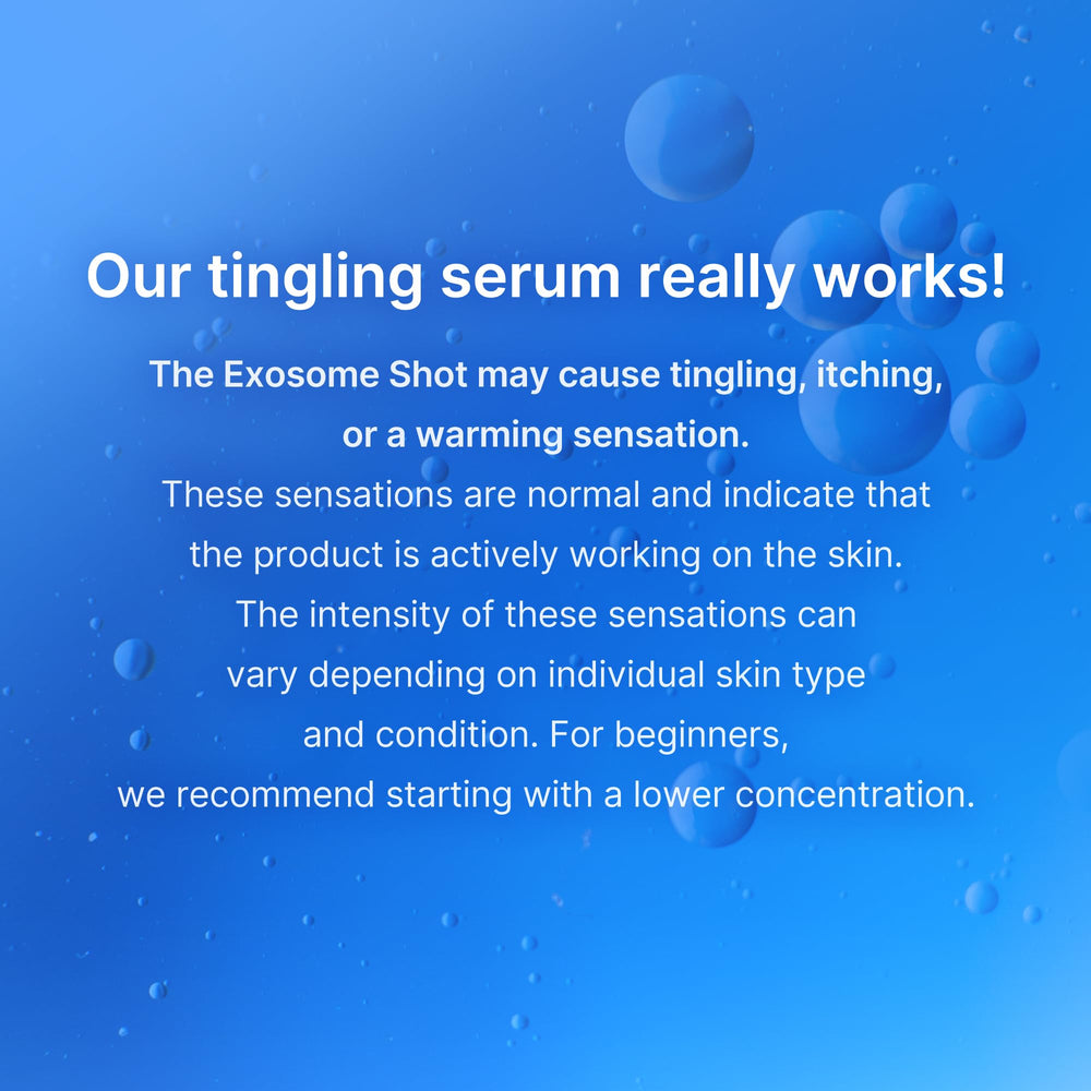 Medicube Zero Exosome Shot label close-up with key benefits.