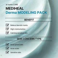 Mediheal Derma Modelado Pack aplicación rostro: distribución precisa para cuidado suave