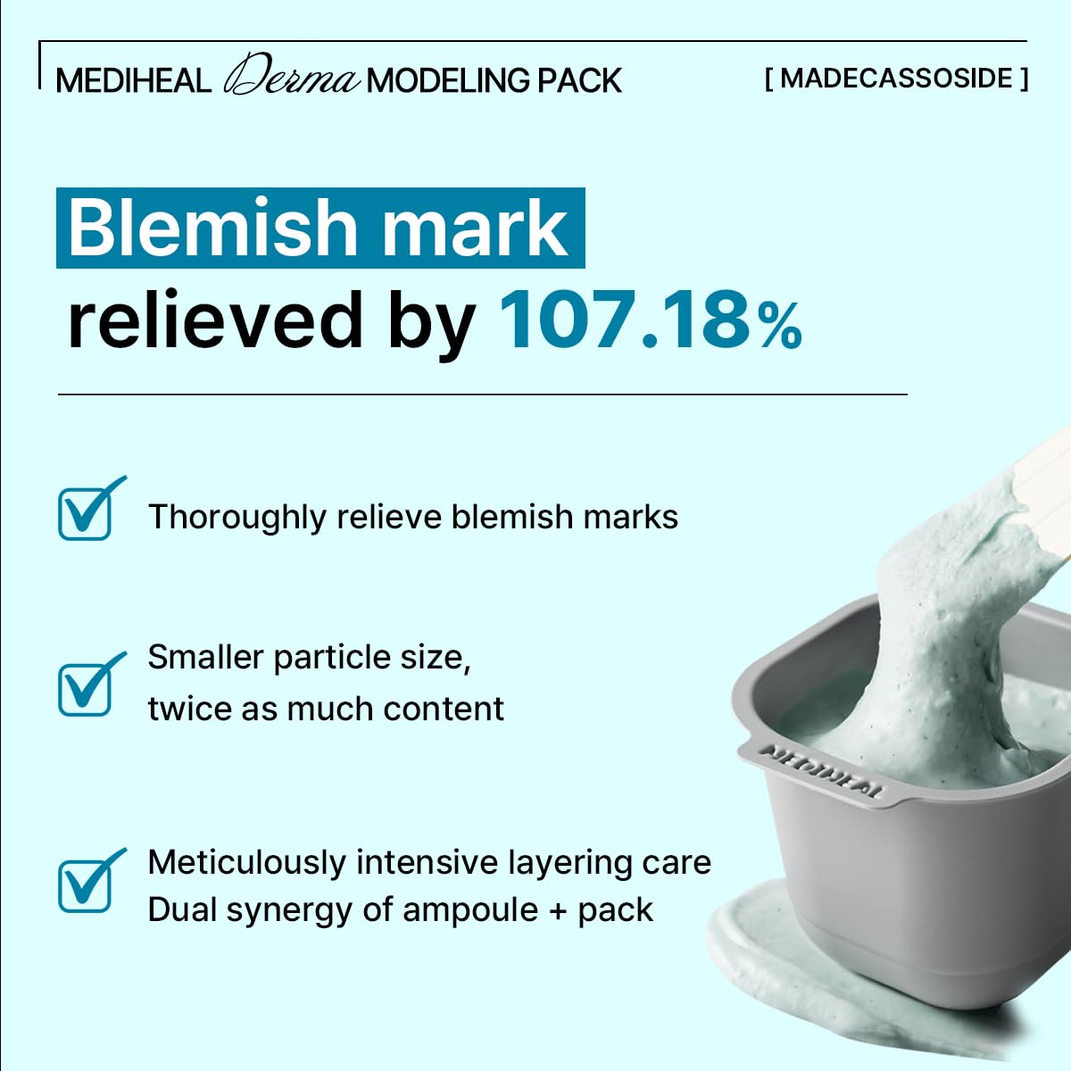 Mediheal Derma Modelado Pack mezcla de ingredientes: prepara una máscara fresca para spa en casa