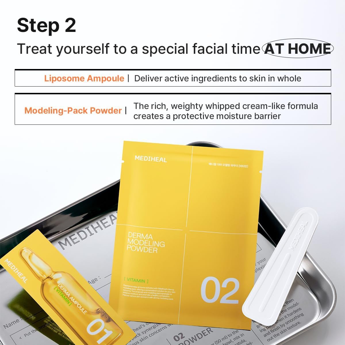 Mediheal Derma Modelado Vitamina – mascarilla gel fría para refrescar la piel.
