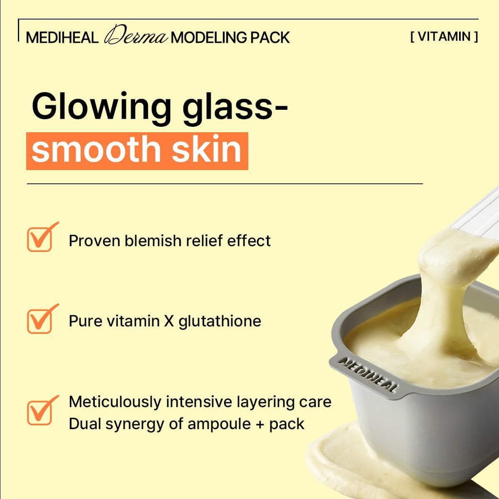 Mediheal Derma Modelado Vitamina – mezcla del polvo de modelado para aplicación suave.
