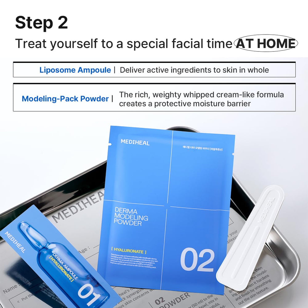 Mediheal Pack Derma Modelado: spa en casa para cuidado facial.