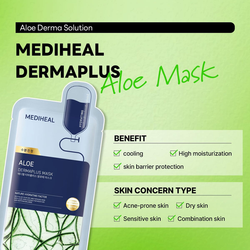 Esencia de aloe presente en la mascarilla para piel fresca y revitalizada.