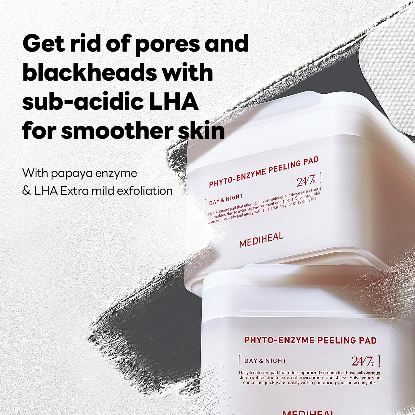 Mediheal para uso diario, ideal para una rutina de exfoliación suave y limpia