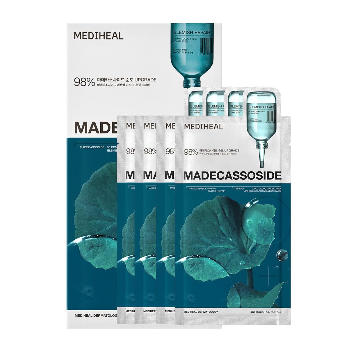 Mediheal Madecassoside Essential Sheet Mask para reparación de imperfecciones e hidratación profunda