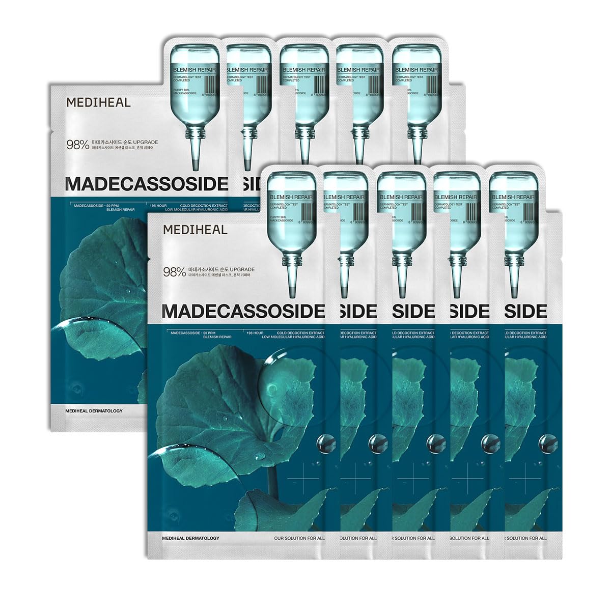Mediheal Madecassoside mascarilla hoja, esencia hidratante para el rostro.