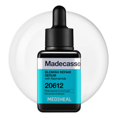 Mediheal Madecassoside, botella de serum para cuidado de imperfecciones y hidratación suave.