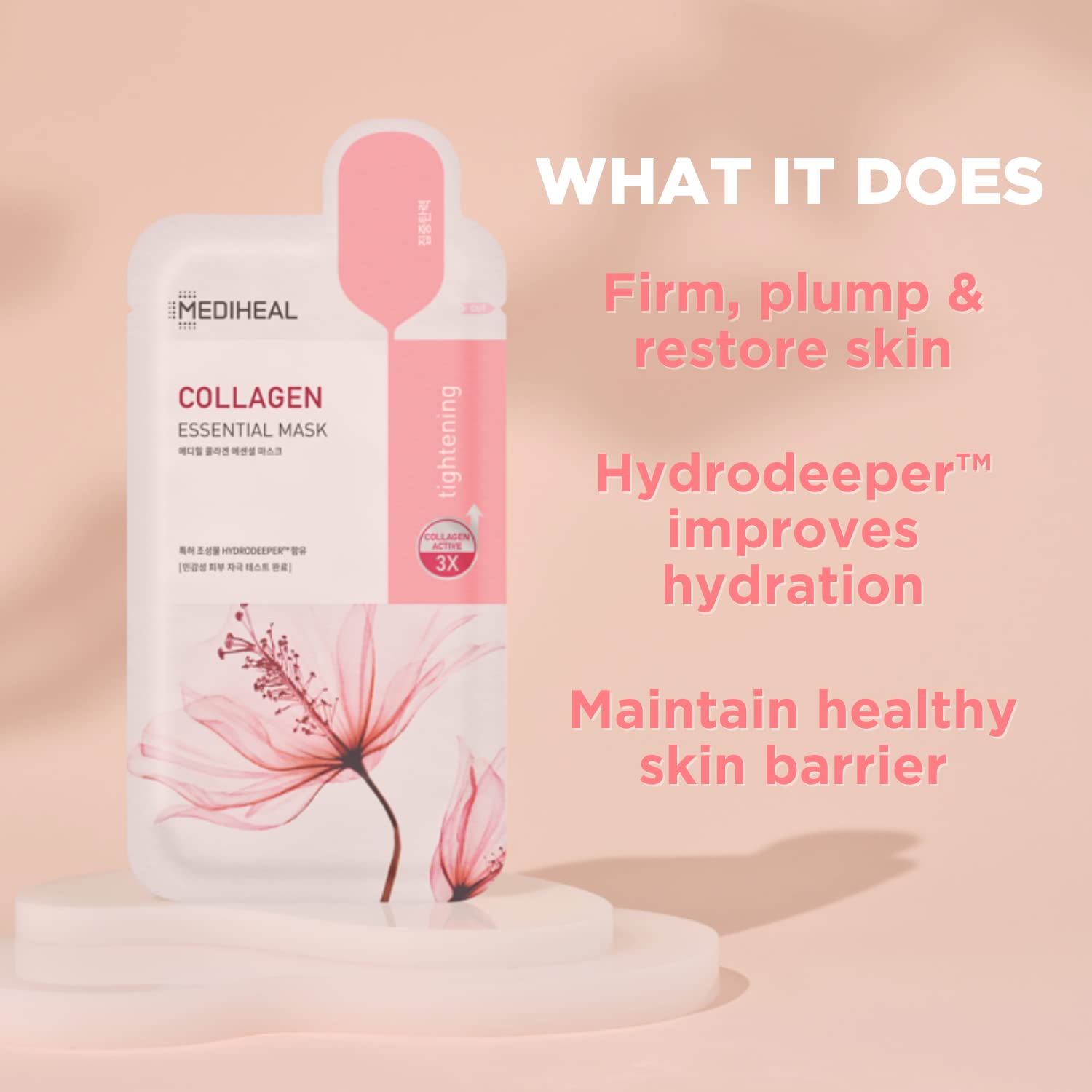 Mediheal mascarilla de hoja de colágeno con firmeza visible