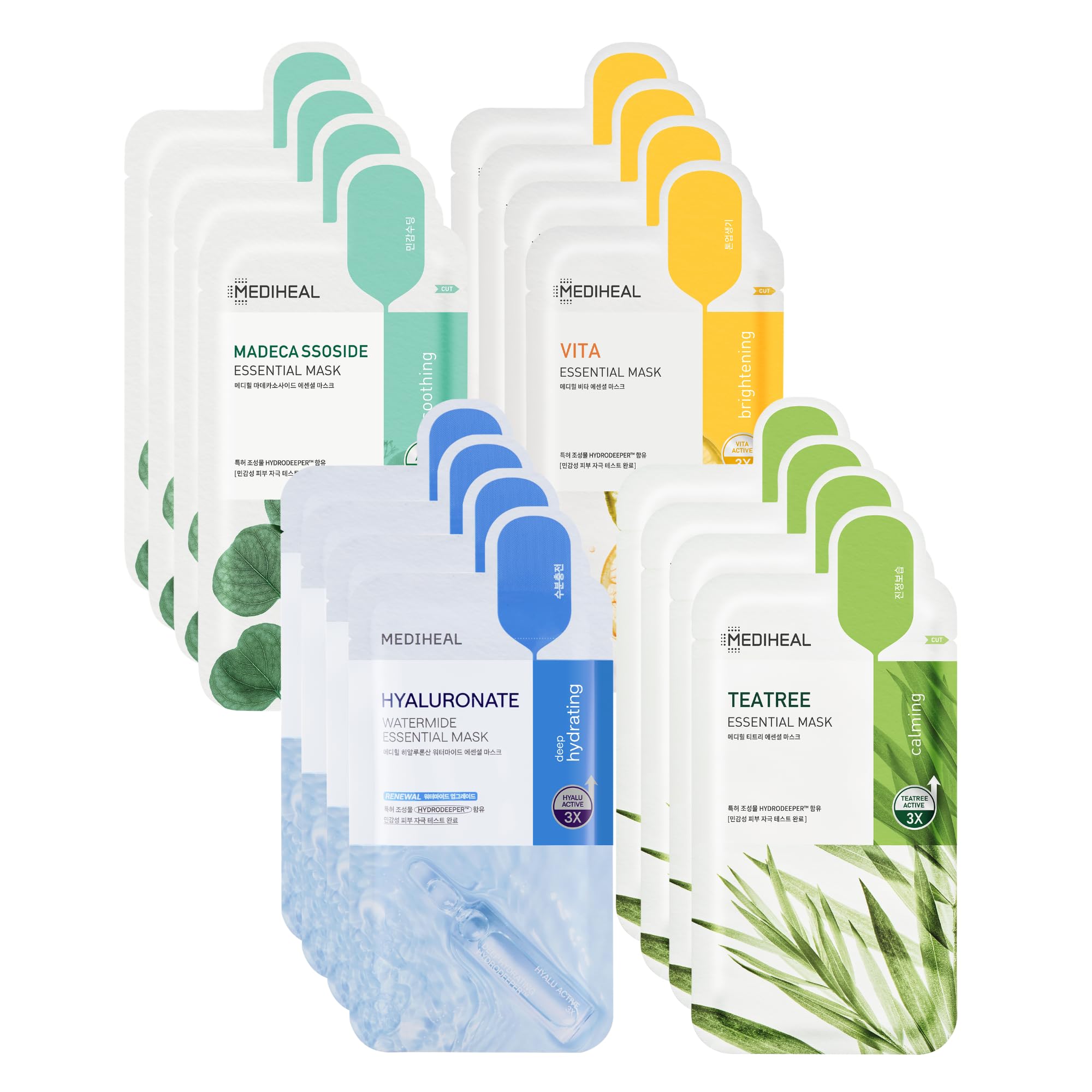 Empaque del set Mediheal New Essential HERO, ideal para regalo y cuidado facial
