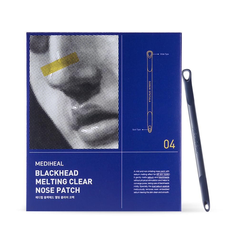 Parche nasal Mediheal de 4 unidades para limpiar poros obstruidos.