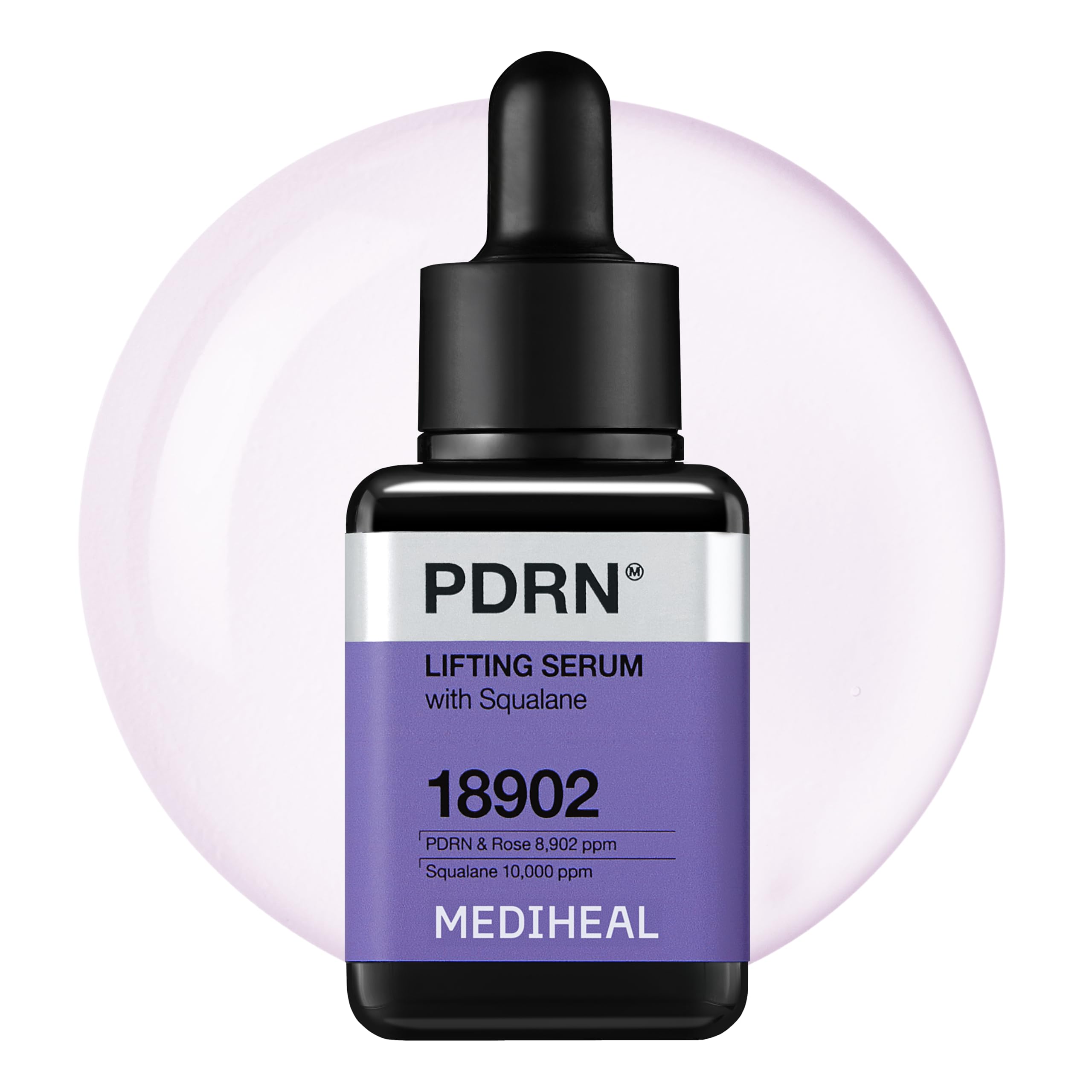 Mediheal PDRN Sérum de Elevación, botella de 40 ml para hidratación y elevación facial.