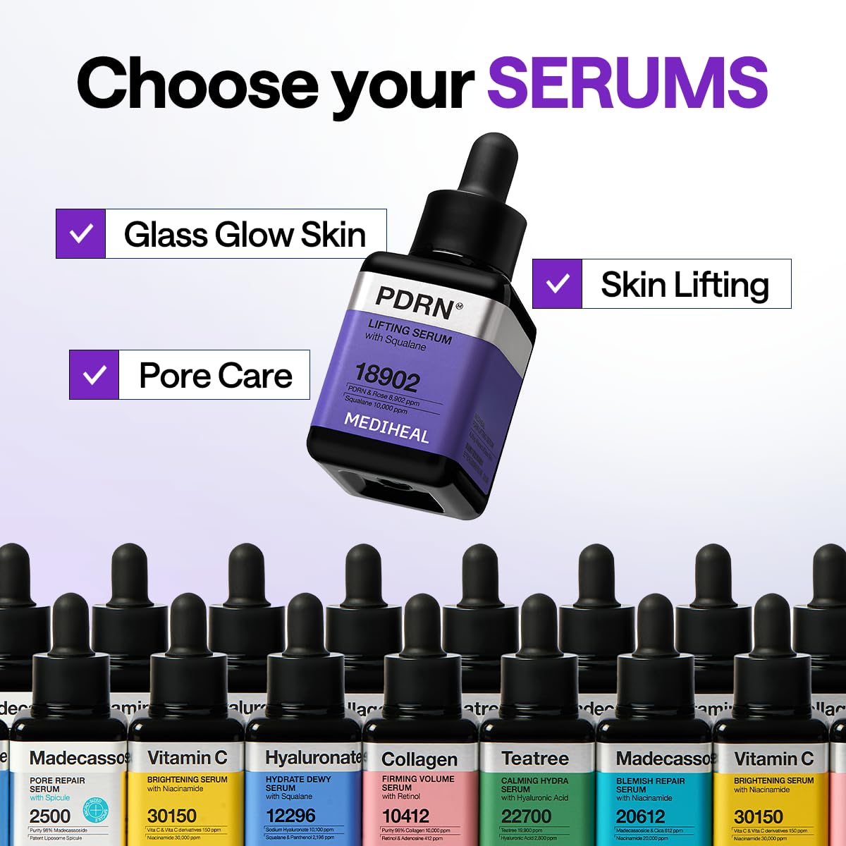 Mediheal PDRN Sérum de Elevación, textura sedosa que favorece hidratación profunda y firmeza suave.