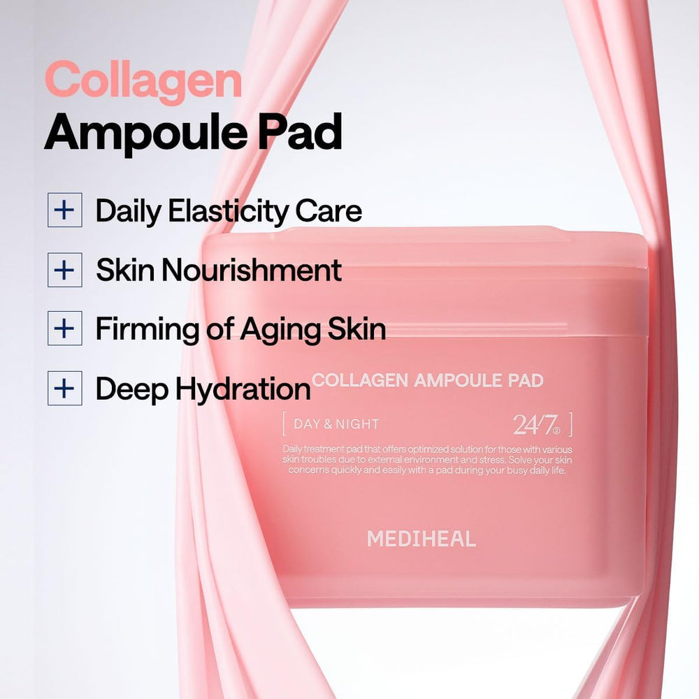 Mediheal Pads de Tónico con Colágeno: textura suave para aplicar sin irritaciones.