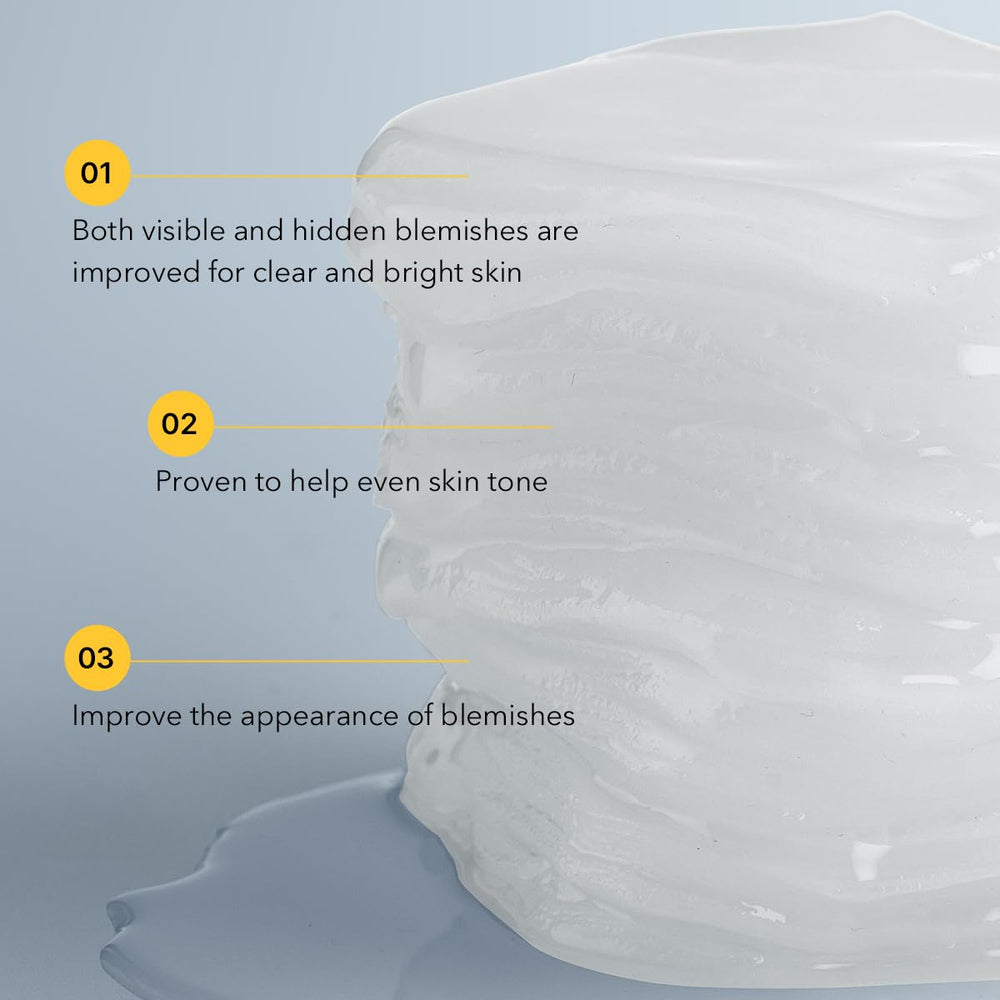 Mediheal Vitamide Brightening Pad Ingredientes clave con vitaminas revitalizantes.