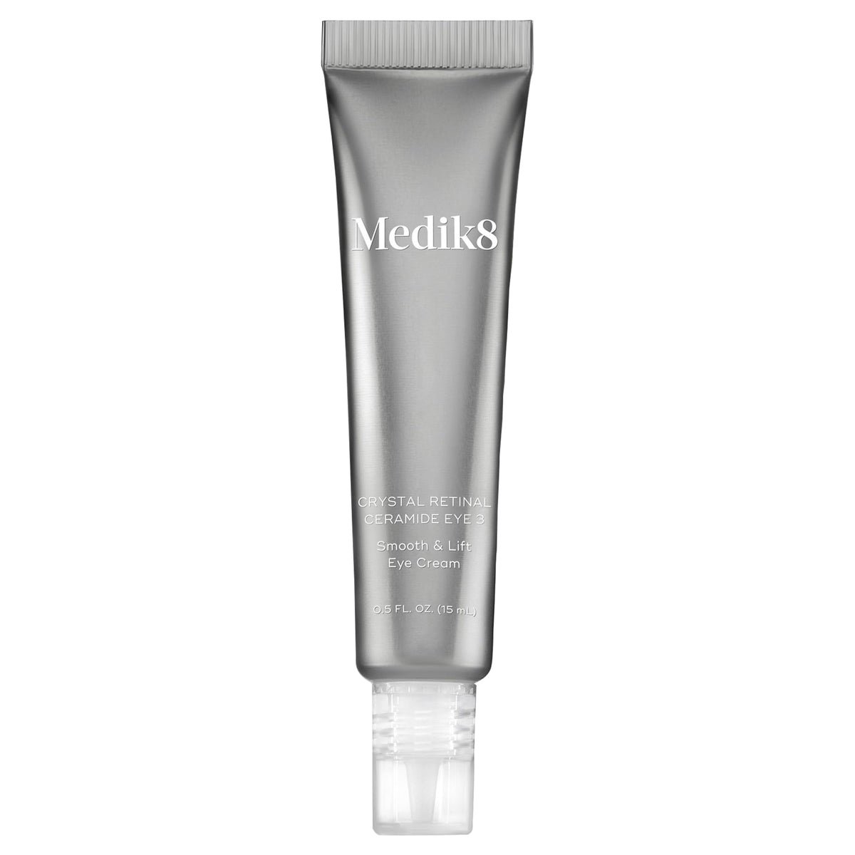 Medik8 Crystal Retinal Ceramide Eye 3, bote compacto, nutre suavemente el contorno de ojos.