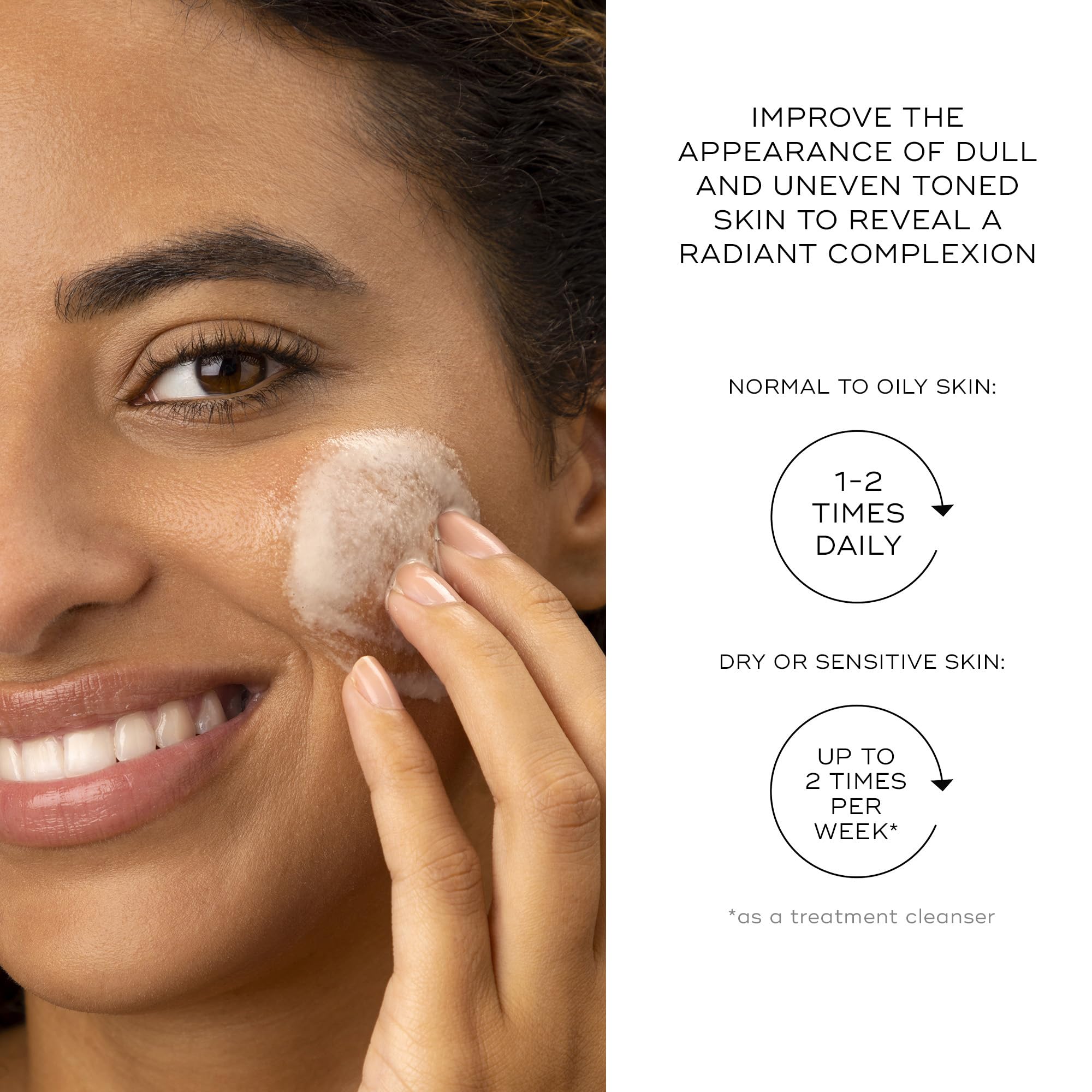 Medik8 Surface Radiance Cleanse, ingredientes mangostán y frambuesa con aroma revitalizante.
