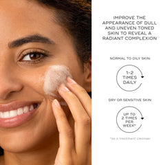 Medik8 Surface Radiance Cleanse, ingredientes mangostán y frambuesa con aroma revitalizante.