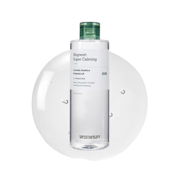 Meditherapy Tónico Calmante de Artemisa, botella con vertido suave, ideal para iniciar la rutina de cuidado.