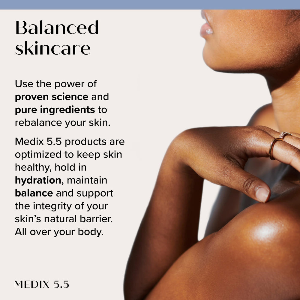 Aplicación en mano de crema Medix 5.5, rápida absorción