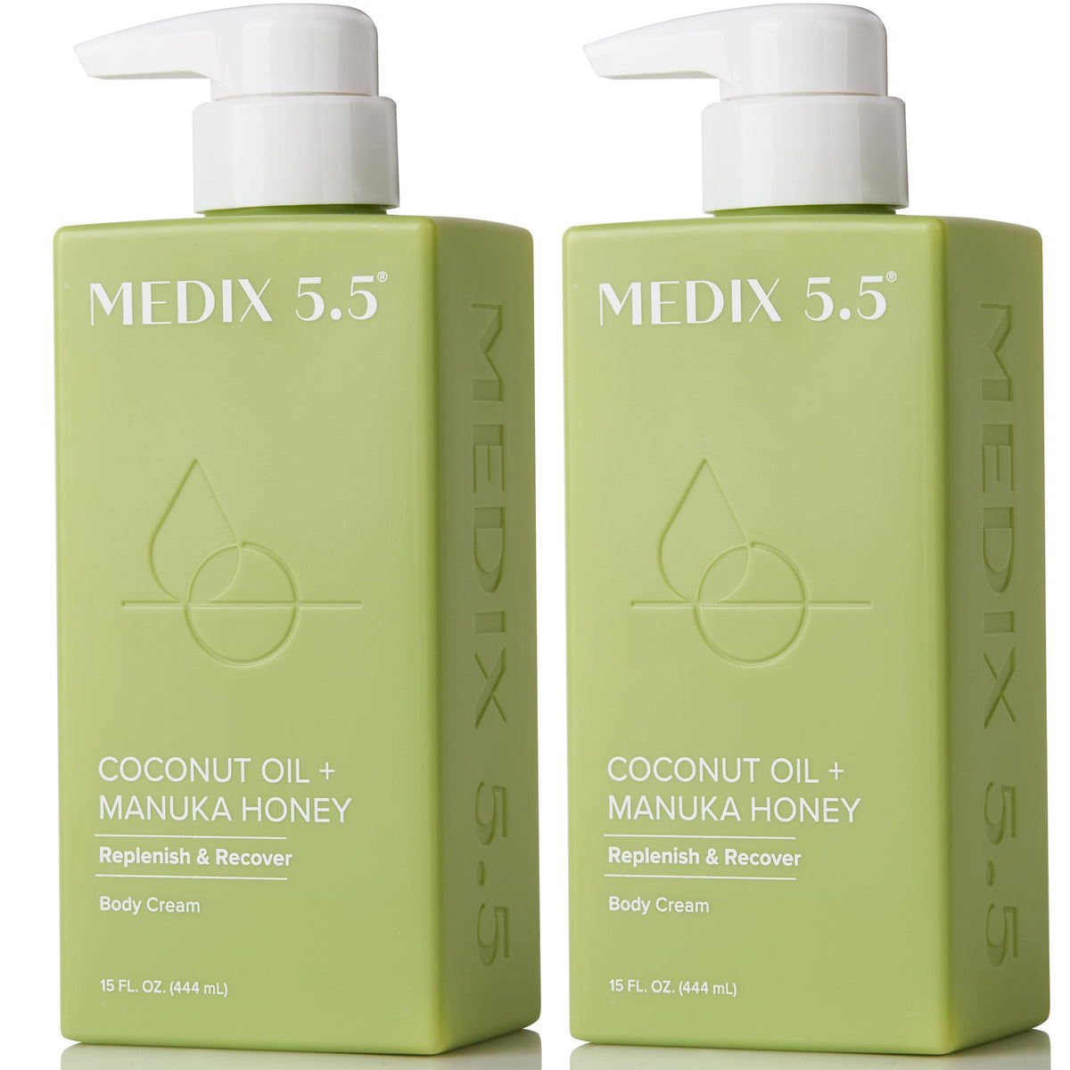 Medix 5.5 Loción Coco Miel Manuka en botella, hidratación duradera.