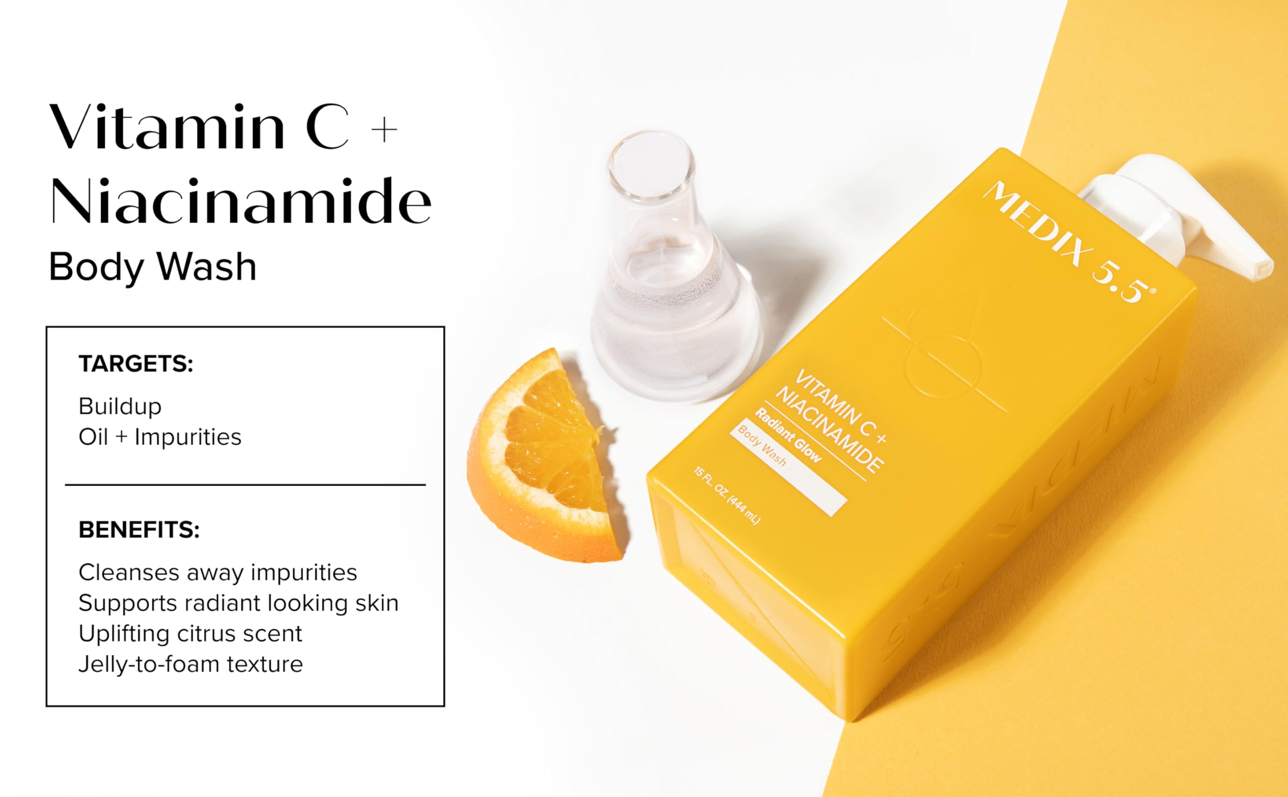 Medix 5.5 Radiant Glow: hidratación diaria gracias a vitamina C y niacinamida.
