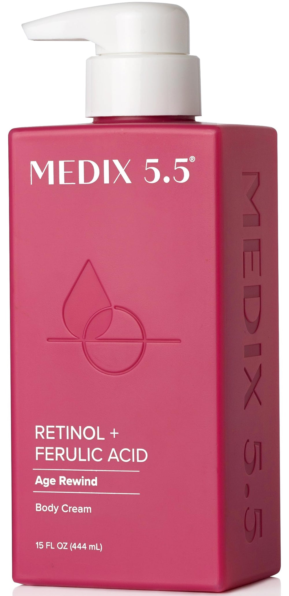 Medix 5.5 Retinol Body Lotion tube close-up for smooth, hydrated skin.