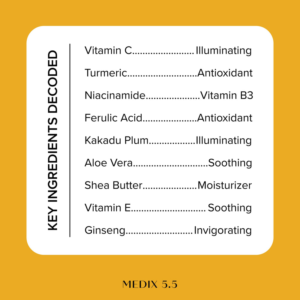 Medix 5.5 Vitamina C crema cuerpo, antioxidantes para piel revitalizada
