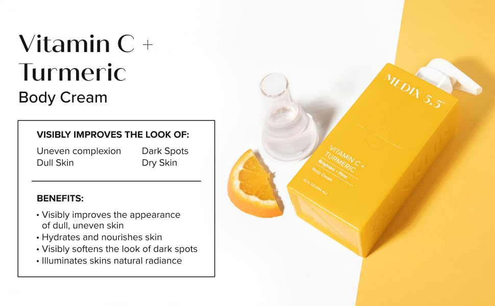 Medix 5.5 Vitamina C crema, envase de dos pack para cuidado completo