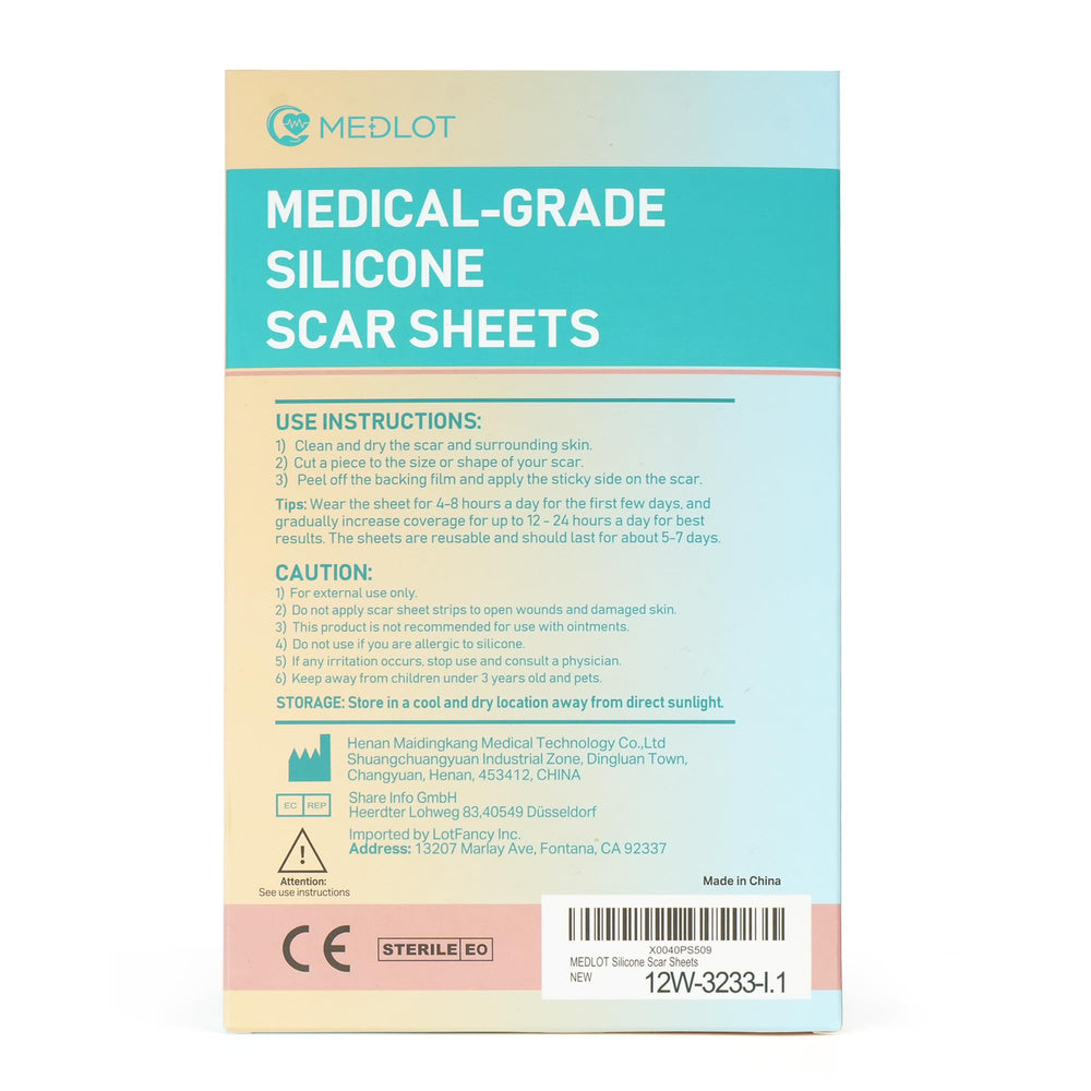 Medlot parche de silicona ajustable, se corta a medida para comodidad.