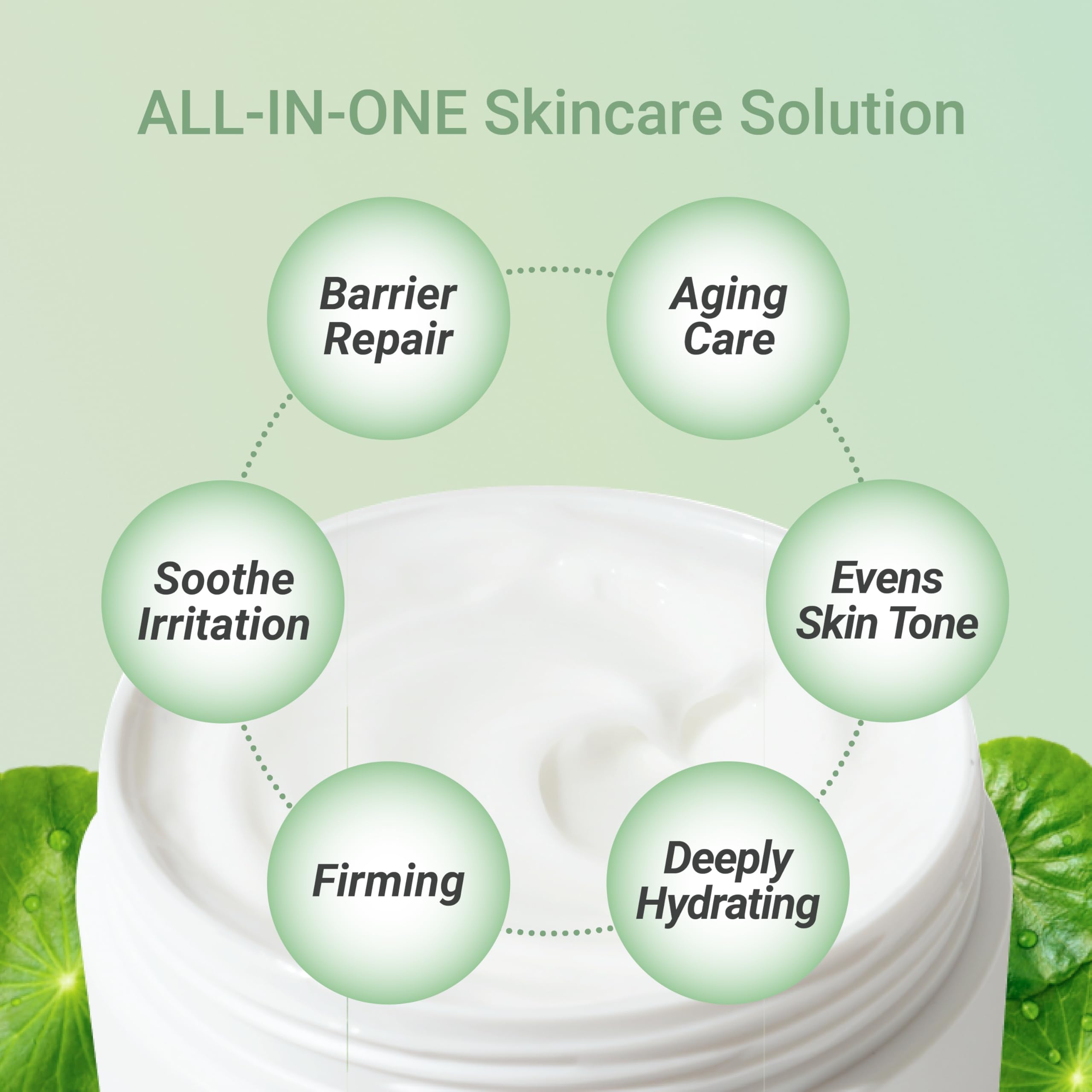 Meebak Cica Cream ingredientes-clave: Niacinamida y ceramidas para tono uniforme.