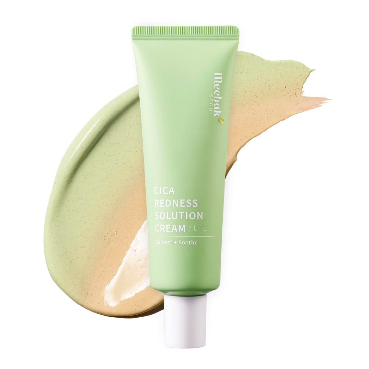Meebak Cica Redness Solution Lite: botella con aplicador para aplicación suave durante el día