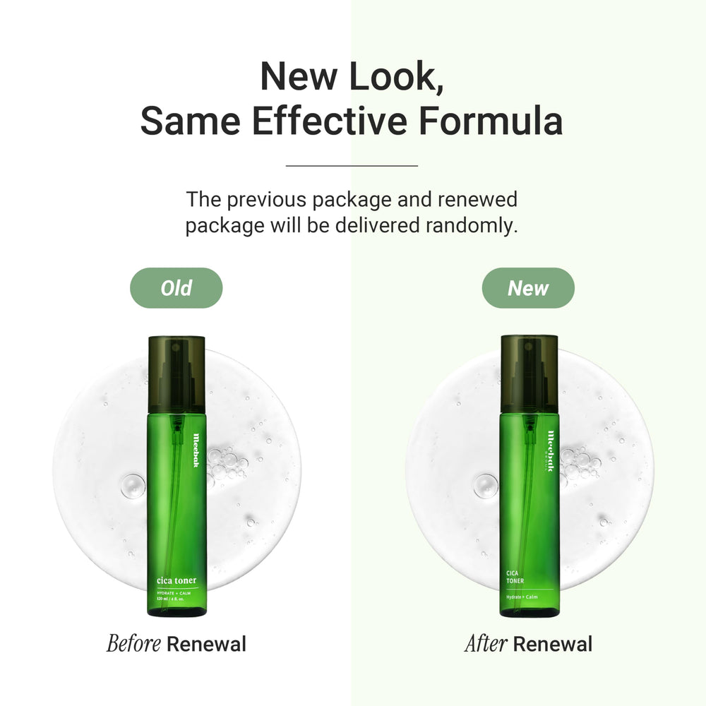 Meebak CICA Toner Spray, ideal para piel sensible y grasa.