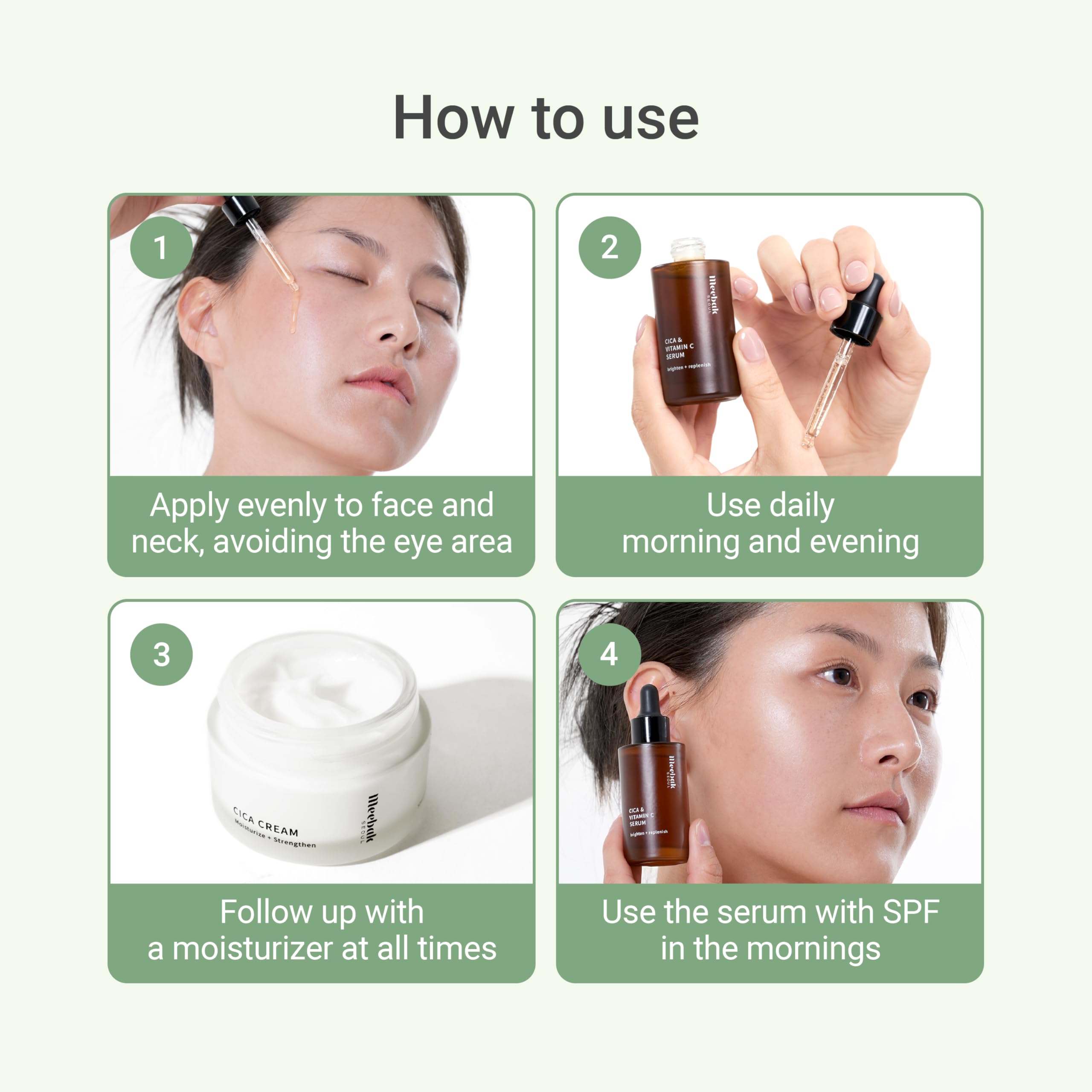 Sérum Meebak para piel sensible: fórmula suave y no irritante
