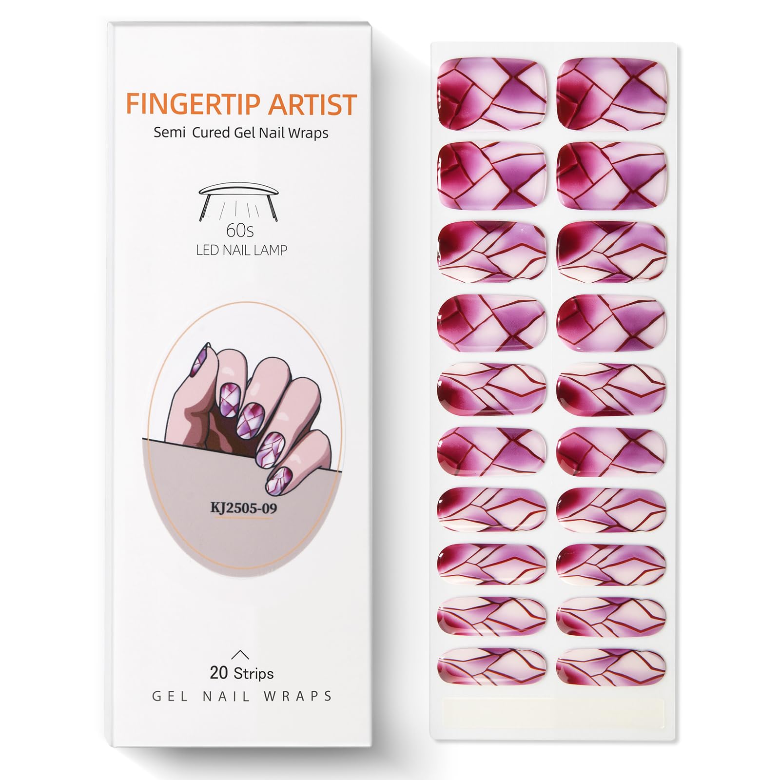Meemooron: adhesivos uñas gel semi-curadas, diseños geométricos para estilo moderno