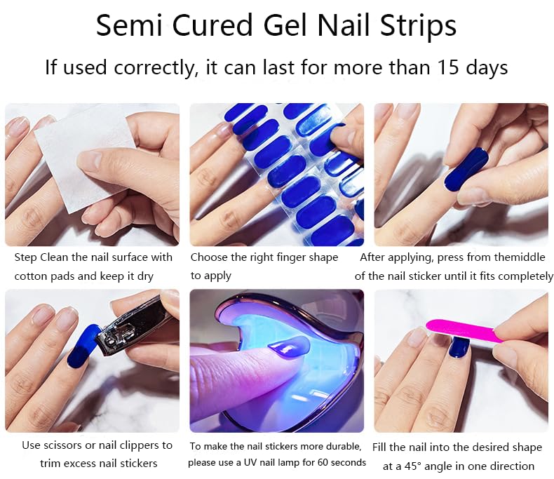Meemooron: adhesivos uñas gel semi-curadas, patrón animal print para estilo audaz
