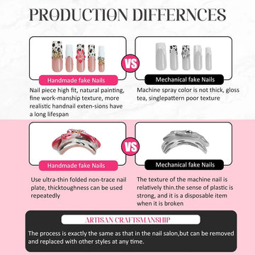 Meemooron uñas con cristales rosa brillantes para realzar la manicura diaria.